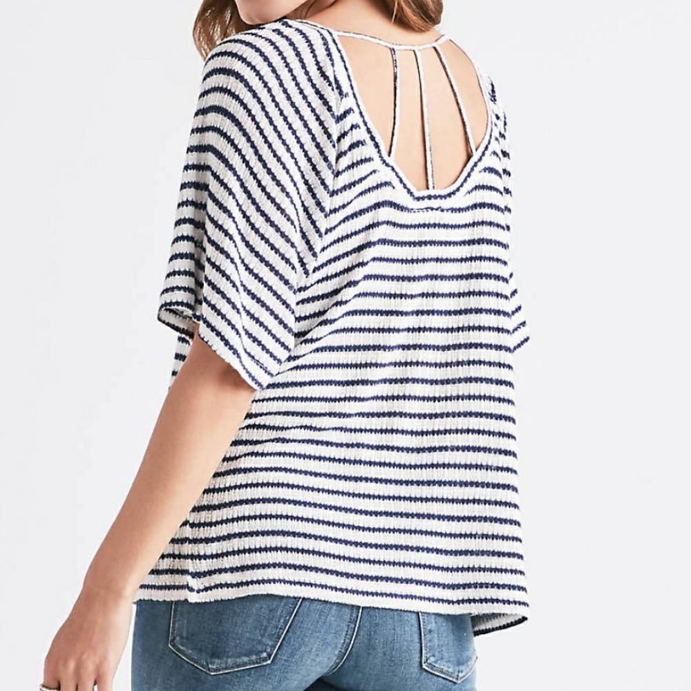 Stripe Drop Needle Top